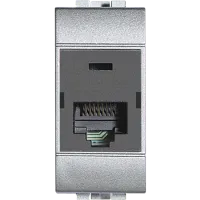 Электрооборудование BTicino Розетка light tech RJ45 UTPк5E 110 (NT4262C5E) I