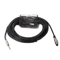 Микрофонный кабель Invotone ACM1010/BK, джек (моно) 6.3 мм - XLR3F, 10 м