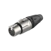 ROXTONE RX5F-NT Разъем cannon кабельный мама 5-ти контактный, Корпус: металл, цвет: серебро