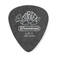 Dunlop 488p050 tortex pitch black standard 12pack  медиаторы, толщина 0.5 мм, 12 шт.