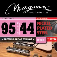 Magma Strings GE120N - Струны для электрогитары 9.5-44, Серия: Nickel Plated Steel, Калибр: 9.5-11.5-16-24-34-44, Обмотка: круглая, никелированая стал