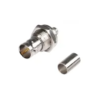 Sommer Cable BNC59FEM- Разъем BNC, панельный, розетка, позолоченное гнездо, 75 Oм, с изолированной массой, обжимной
