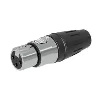 Seetronic SCHF3- Кабельный разъем XLR 3-pin (розетка), на кабель диаметром 3,5–8,0 мм, под пайку
