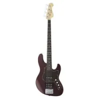 Fgn j-standard mighty jazz jmj2-ash azm  бас-гитара с чехлом, форма jazzbass, цвет вишневый металлик