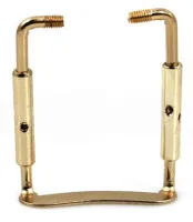 Chin rest bracket Acura CC-ST27G - Gilded standard chin rest mount with 27 mm long barrels
