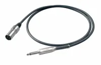 PROEL BULK220LU5 - инструментальный кабель, 6.3 джек моно <-> XLR (папа), длина - 5 м