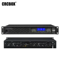 F4800 / 4-канальный усилитель мощности с DSP, 4  x 800Вт / 8Ом, 4 х 1200 Вт / 4Ом, 6.85 кг / CRCBOX