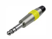 Rean NYS228C-4 кабельный разъем Jack 6.3мм TRS(стерео), штекер металический корпус для кабеля 6мм