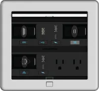 Crestron FT2-700-ELEC-AL, система управления кабелями серии FT2, размер 700, электрический, цвет алюминиевый