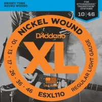 D`addario esxl-110  cтруны для электрогитары steinberger, никель, 10-46, regular light