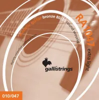 GALLI STRINGS RA1047 - струны для акустической гитары, бронза 80/20, размер 10-47