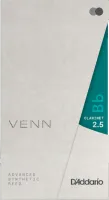 Трость для кларнета d'addario venn vbb0125g2 - синтетическая трость для кларнета, сила 2.5. цена за штуку