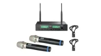 Mipro ACT-312/32H80/AA TWIN - Двухканальная комбинированная UHF радиосистема с двумя ручными конденсаторными суперкардиоидными микрофонами, 518 - 542 МГц, батарейки