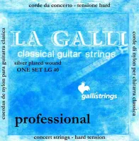 GALLI STRINGS LG40 - струны для классической гитары, натяжение HARD