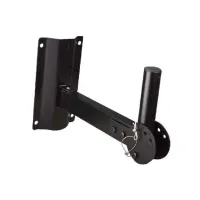 ECO WSS002 Black Настенный L образный кронштейн для установки акустических систем. Сталь, диаметр адаптера - 35 мм. Длина плеча - 30 см, Вес 2 кг, Грузоподъемность: до 30 кг. Цвет: Черный. Поставляется в коробке размером 33х28х40.5см в которой 4 шт.(индив