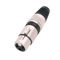 Taverlab D1002-F-Black - Разъём 3PIN XLR мама, чёрный