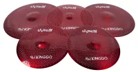 KINGDO LOW VOLUME SET 14"+16"+18"+20" RED - комплект тарелок, специальный сплав, medium, звучание тихое
