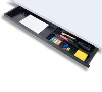 ErgoFount PTU8718B- 
			Выдвижной ящик-органайзер для канцелярских принадлежностей под стол, большой, неглубокий, черный