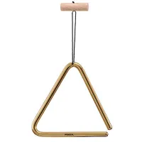 MEINL TRI15B 6' triangle, solid brass треугольник 6', материал: латунь, на деревянном держателе, стальная палочка в комплекте