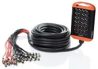 BESPECO XTRA1608L50 Мультикор 50 метров (кабель CVM), 16 входов (XLR F), 8 выхода (XLR M)