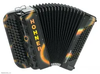 HOHNER Fun Nova II 80 light black airbrush (B-Stepped) - Баян