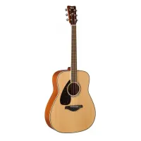 YAMAHA FG820L N - акустическая гитара, левосторонняя, дредноут, верхняя дека массив ели, цвет натура