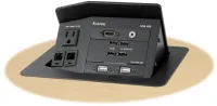 Extron HSA 400 - Лючок с поворачивающимся открывающимся корпусом поверхностного доступа, розетка европейского стандарта