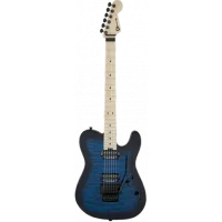 Charvel Pro-Mod San Dimas® Style 2 HH FR QM, Maple Fingerboard, Transparent Blue Burst Электрогитара Charvel, цвет сине-черный