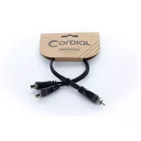 Cordial CFY 0,3 CEE кабель Y-адаптер RCA male/2xRCA female, 0,3 м, черный