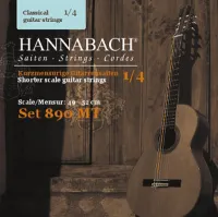 Classical guitar string set Hannabach E890MT14 - String set for classical guitars with short 1/4 49-52 cm scale.
