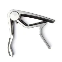 DUNLOP 83 CS Acoustic Trigger Curved Smoked-Chrome каподастр для вестерн-гитары, дымчатый хром
