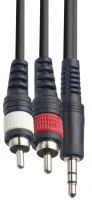FORCE FLC-10/1,5 - аудио шнур 2хRCA(m)-Jack mini stereo (1,5м)