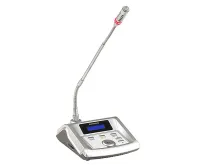 GONSIN TL-VDB4200 S Микрофонная консоль делегата с функцией голосования. Поддержка IC-карт регистрации. ЖК дисплей. Встроенный динамик. Регулятор громкости и выход для наушников, выход для записи. Цвет- серебристый.