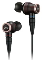 Headphones JVC WOOD HA-FW02 - In-ear headphones with 10 mm natural wood driver and rosewood housing with improved resonance and dynamics and balanced connectivity