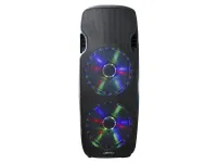 ECO PRESTO-215A MP3 Активная акустическая система. Мощность (RMS) - 400 Вт, max - 800 Вт.  Кофигурация: 2x15"+1,75", 2 микр\лин входа. Цвет чёрный, Вес: 34 кг