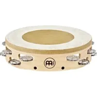 Meinl ae-atah2s  тамбурин 10" artisan edition, двухрядный, джинглы смешанные, кожанная мембрана