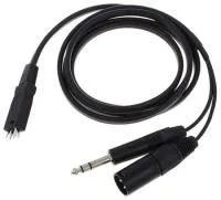 BEYERDYNAMIC K 190.40  Кабель для DT 19*/28*/29*, с разъемами 3-pin XLR "папа" и 1/4" джек, 1.5 м.