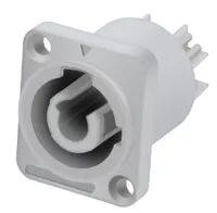 Taverlab E1016-F - Разъём питания панельный выходной 3-контактный, мама POWERCON, белый