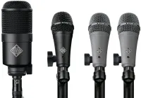 DD4 комплект из 4х динамических микрофонов для ударных (1x M82 с M782, 1x M80-SHB с M784, M785, 2x M81-SH с M784,M785, 4x SGMC-5R угловой кабель 5м., 1x HC85 кейс ), Telefunken