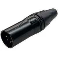 SL Audio XLR-M J5PB-2 - Разъем XLR 5pin "папа", черный, кабельный, шт