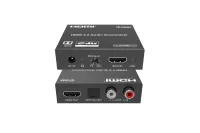 Деэмбеддер HDMI 4K60 Infobit [iTrans AD02] HDCP 2.2, RCA и оптический выход, понижающее микширование