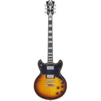 D'angelico deluxe brighton vs  электрогитара с кейсом, hh, t-o-m, цвет санберст