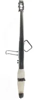 STAGG EDB 3/4 WH - электроконтрабас дека: цельный клен, регулировки громкости, выход на наушники (мини-джек) и линейный выход (джек), цвет белый