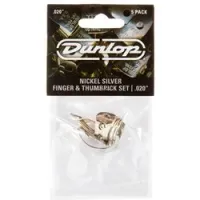 Dunlop 33p020 nickel silver fingerpick 5pack  когти, толщина 0.2 мм, 5 шт.