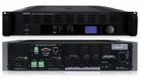 Biamp CHAMP-3D - 3-канальный цифровой усилитель мощности класса D Hypex, аудиосистема 2.1. Мощность 2 х 370 Вт/4 Ом, 2 х 530 Вт/2,7 Ом, канал сабвуфера 1 х 1350 Вт/2 Ом. DSP, RS232, 10 Гц - 24 кГц, класс D, 385 х 88 х 380 мм, 16 кг.