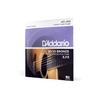 EJ13 BRONZE 80/20 Струны для акустической гитары бронза Custom Light 11-52 D, D'ADDARIO