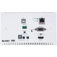 Cypress CH-1602TXWPUK- Настенная панель-передатчик сигналов HDMI 4K2K, Ethernet, USB, двунаправленного ИК и RS-232 в витую пару с PoH (48 В), HDBaseT, обратное аудио, исполнение для Европы