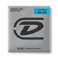Dunlop dbsbs45125 super bright steel  струны для 5 стр. бас-гитары, light, 45-125