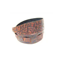 FL8018LT Leather Tigina Ремень для гитары, кожаный, розовый фламинго, Fidel