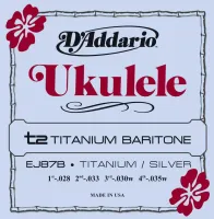 EJ87B Titanium Комплект струн для укулеле баритон, D'Addario